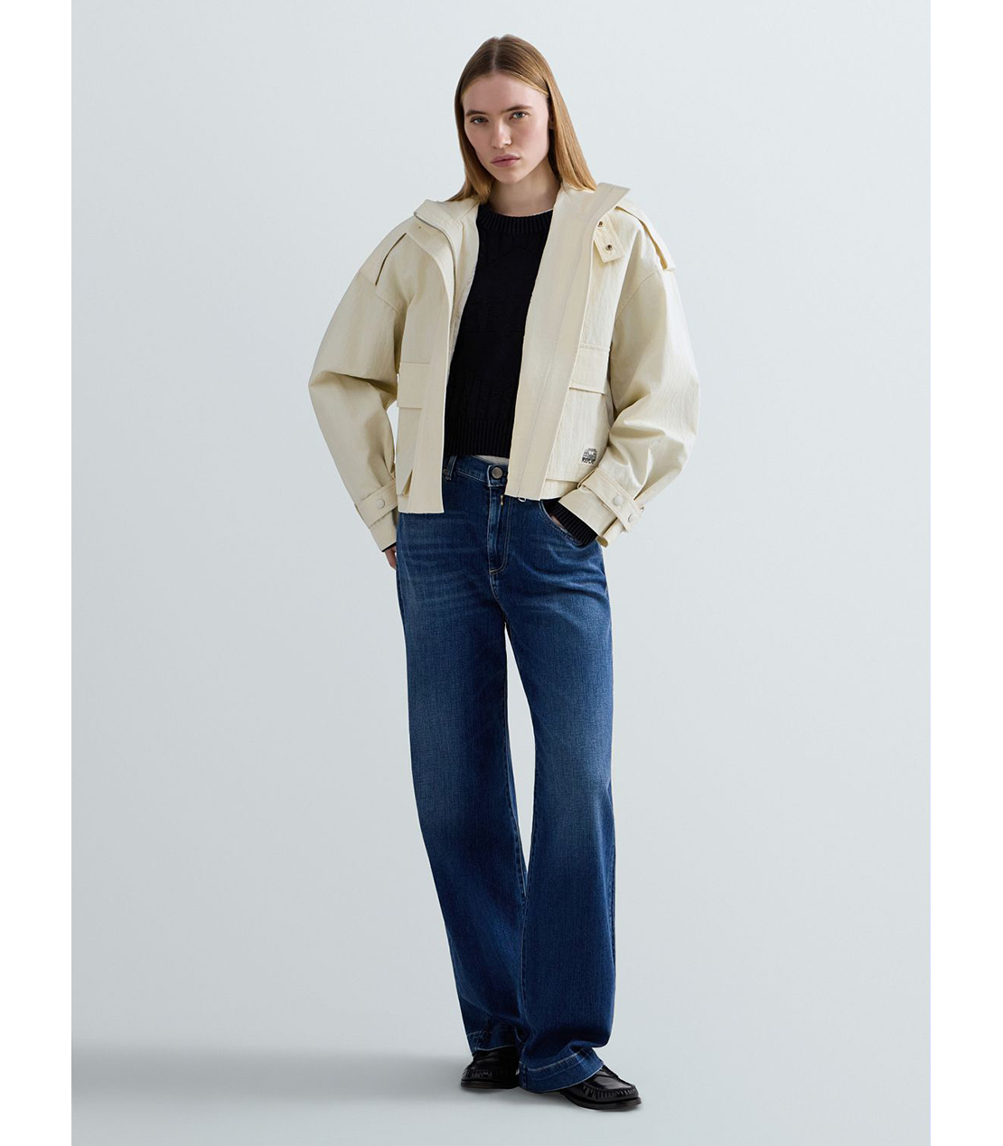 リラックスフィットMELJA インディゴデニム 詳細画像 ダークブルー 2